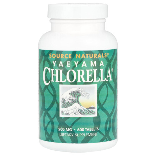 Source Naturals, Chlorella Yaeyama, 600 Comprimato, (20 mg per Comprimato)