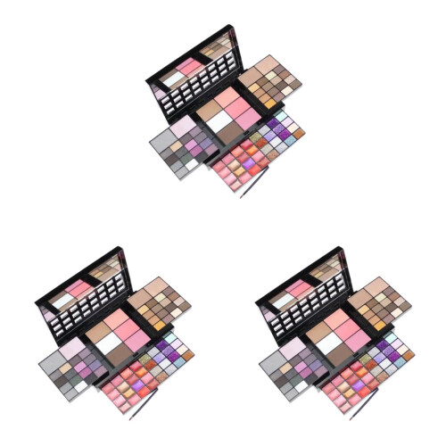 3Pièces Ensemble Multi Palette Fard À Paupières Gloss 1