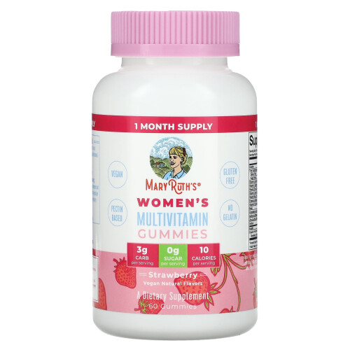 MaryRuth's, Vrouwenmultivitamine Gummies, Aardbeien, 60 Gummies