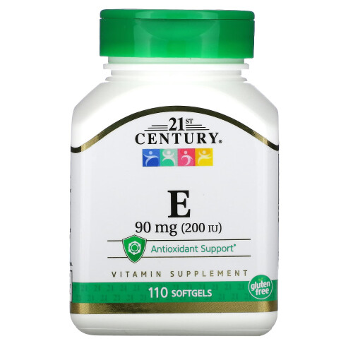 21st Century, E, 90 mg (200 IU), 110 Bløde Gel