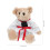Roter Taekwondo-Bär Plüschtier 25 cm 2