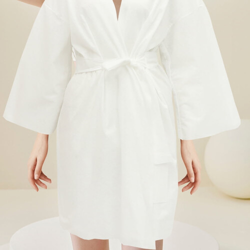 Bathrobe Spa Towel Wrap Lightweight Comfort 6 Pcs 2