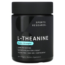 Sports Research, L-Theanin, Doppelstarke, 200 mg, 120 Weichgelen