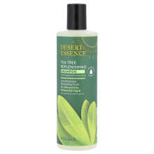 Desert Essence, Tea Tree Replenishing Shampoo cu Peppermint și Yucca, 12.7 fl oz (375 ml)