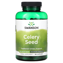 Swanson, Sellerfrö, Maximum Styrka, 500 mg, 180 Kapslar