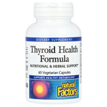 Natural Factors, Hypotyreoid Formel, 60 Vegetariske Kapsler