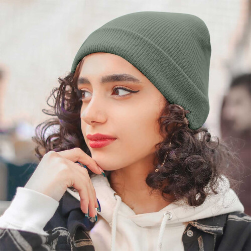 Unisex Σκούφος με Ραβδιά – Μαλακό Ακρυλικό Χειμερινό Καπέλο για Άνδρες & Γυναίκες, 2