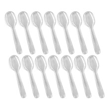 400Pièces Petites Cuillères Claires Pour Glace Pudding