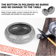 1Pièces Petit Bassin Lavage Brosses Céramique Gris Créatif