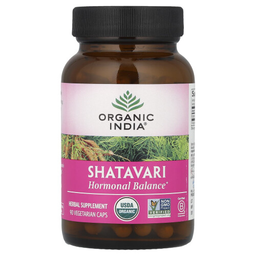 Organic India, Σάταβαρί, 90 Vegetarian Caps (400 mg ανά Capsule)