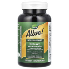 Nature's Way, Alive! Absorbție Maximă de Calciu, 180 Tablete