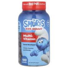 The Smurfs, Gummies dla Dzieci, Multiwitaminowe, Wiek 3+, Smurf Berry, 100 Gummies