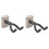 2Pièces Support À Suspendre Wall Mount Pour Ukulélé Et Violon Noir 2