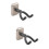 2Pièces Support À Suspendre Wall Mount Pour Ukulélé Et Violon Noir 7