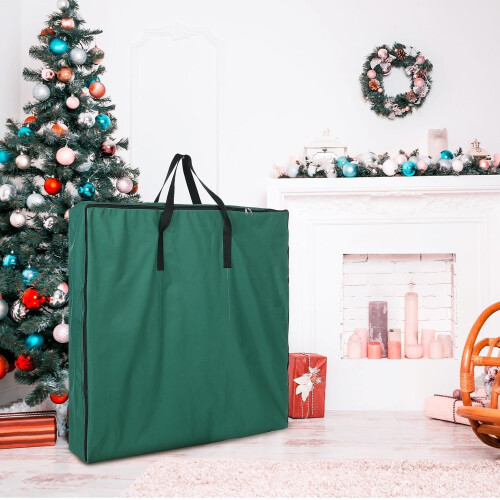 Christmas Wreath Storage Box Oxford Polyester with Handles 1
