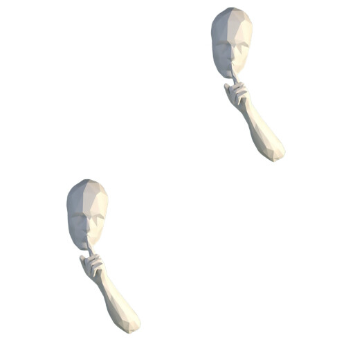 2Pièces Modèles Papier 3D Décoration Géométrique 2