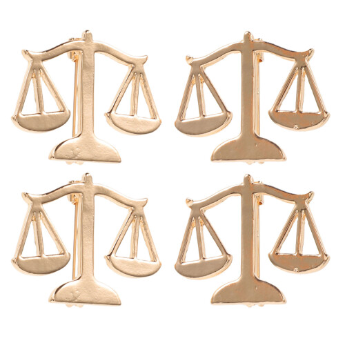 12Pièces Épingle Balance De Justice Accessoire Tenue
