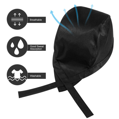 8Pièces Casquettes Ajustables Pour Chef Et Serveur 1