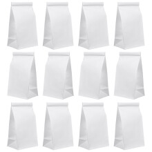 160Pcs Leakproof White Travel Vomit Bags Disposable Kraft Paper Emesis