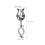 Clarinet Lyre1Set with Adjustable Angle and Secure Grip for Marching Clarinet in Black 2