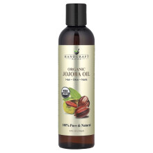 Handcraft Blends, Ökológiai Jojoba Olaj, 8 fl oz (236 ml)