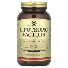 Solgar, Lipotrope Faktoren, 100 Tablets