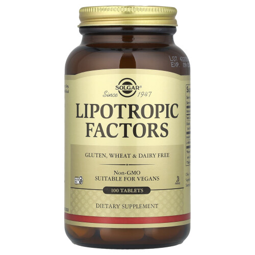 Solgar Solgar, Lipotrooppiset Tekijät, 100 Tabletti