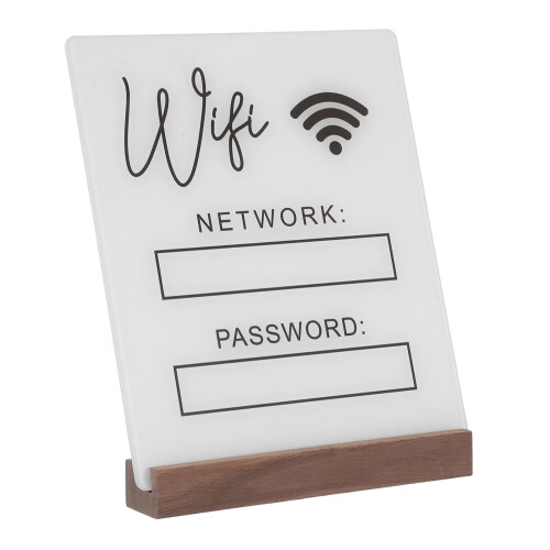 4Pièces Panneaux WiFi Blancs En Bois Pour