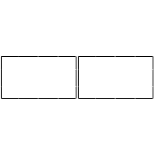 2Pièces Écran De Projection Portable Polyester 16:9 Pliable 1