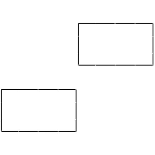 2Pièces Écran De Projection Portable Polyester 16:9 Pliable 2