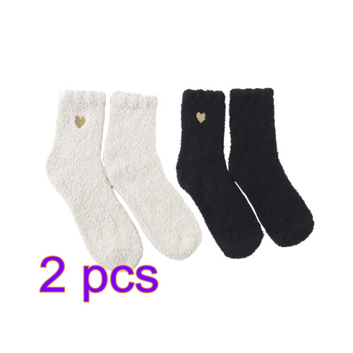 4Paires Amour -Mollet Coton Hiver Coloré
