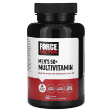 Force Factor, Multivitamin für Männer 50+, 60 Tabletten