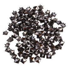 400Pièces Rivets Métalliques Carrés En Laiton Gris Pour Vêtements DIY
