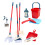 3Sets Children's Play Cleaning Set Lightweight Plastic Broom Mop Kit 1