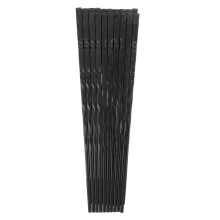 10Pairs Black Plastic Chopsticks Reusable Japanese Chinese Cooking Set