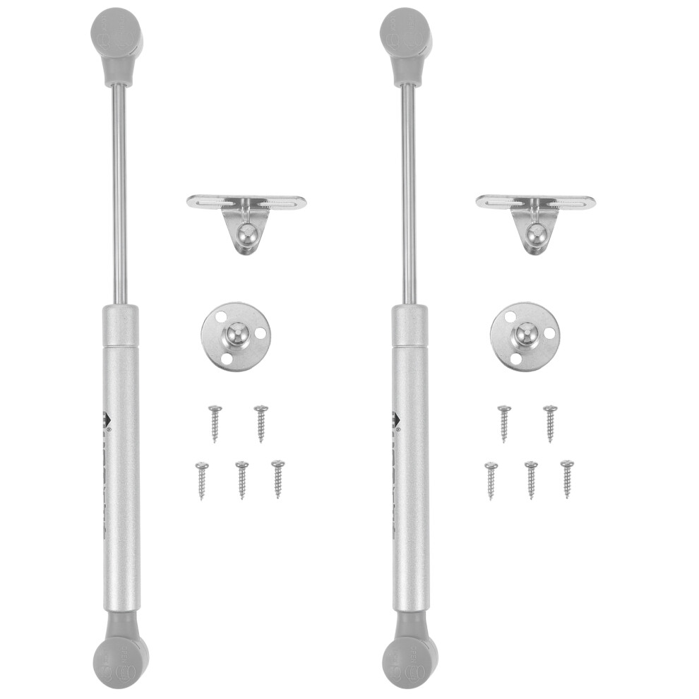 8Pcs Telescopic Support Rod Hydraulic Pressure Lift Cushioning Silver 3664018904216