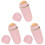 6Pièces Bâtonnets Absorbants D'huile Pierre Rose ABS 4