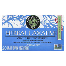 Triple Leaf Tea, Chá Herbal Laxante, Sem Caféina, 20 Sacos de Chá, 1.27 oz (36 g)
