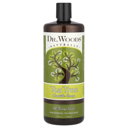 Dr. Woods, Τσάι Τρία Καστιλίου Σαπουνιού, 32 fl oz (946 ml)