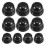 40Pcs Easy Install Plastic Nut Covers for Playground Safety Black 1
