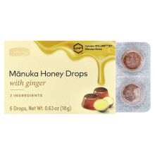 Comvita, Manuka méz csepp, gyömbérrel, 6 csepp, 0,63 oz (18 g)