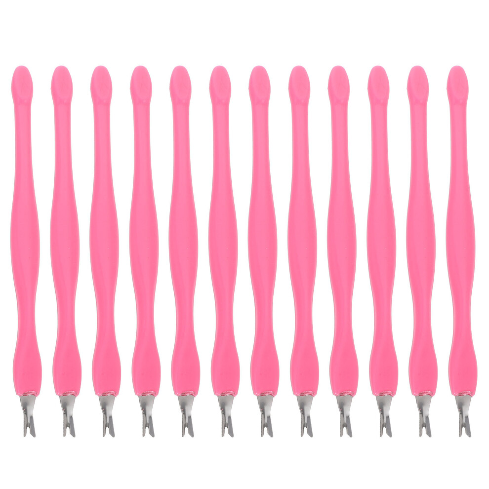Artibetter 48Pcs Durable Pink Cuticle Care Kit Metal Nail Dead Skin Removal Tools