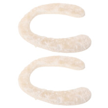 8Pcs Durable Beige Fuzzy Toilet Seat Covers Soft Cushions for Kids