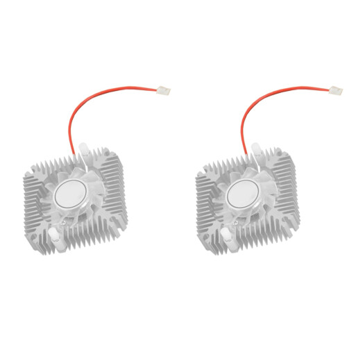 2Pièces Ventilateur Refroidissement Aluminium Stable 2