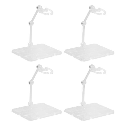 12Pcs Plastic Doll Display Stands Action Figure Holder Stable Base