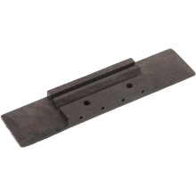 5Pcs Sturdy Wood Ukulele Bridge Replacement Parts Light Brown