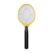 (Yellow)Zapper électrique portatif mouche swatter utilisation insecte raquette insectes tueurs de moustiques