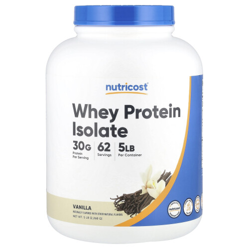 Nutricost, Whey Protein Isolate, Vanille, 5 lbs (2,268 g)