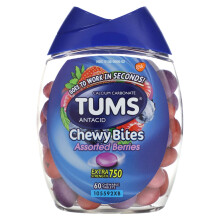 Tums, Extra Sterke Antacid, Kauwtabletten, Assorted Berries, 60 Kauwtabletten