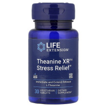 Life Extension, Theanine XR Stressentlastung, 30 pflanzliche Tabletten